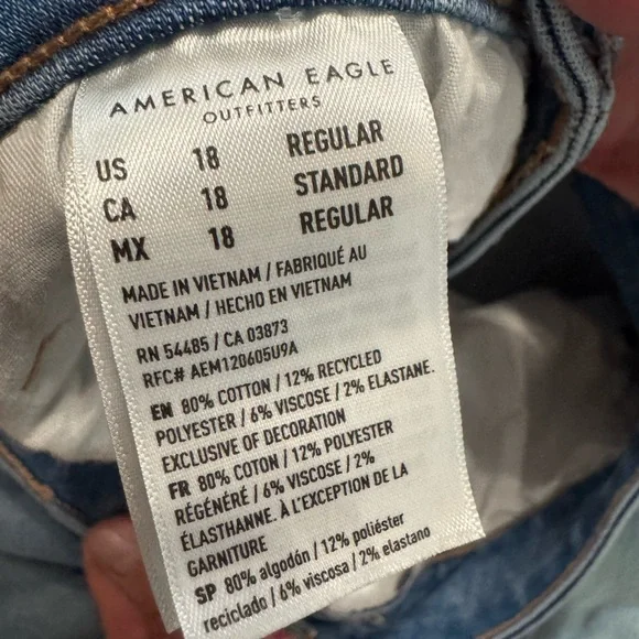 American Eagle Outfitters Women’s Skinny Jeans size 18 - Picture 5 of 6